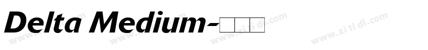 Delta Medium字体转换